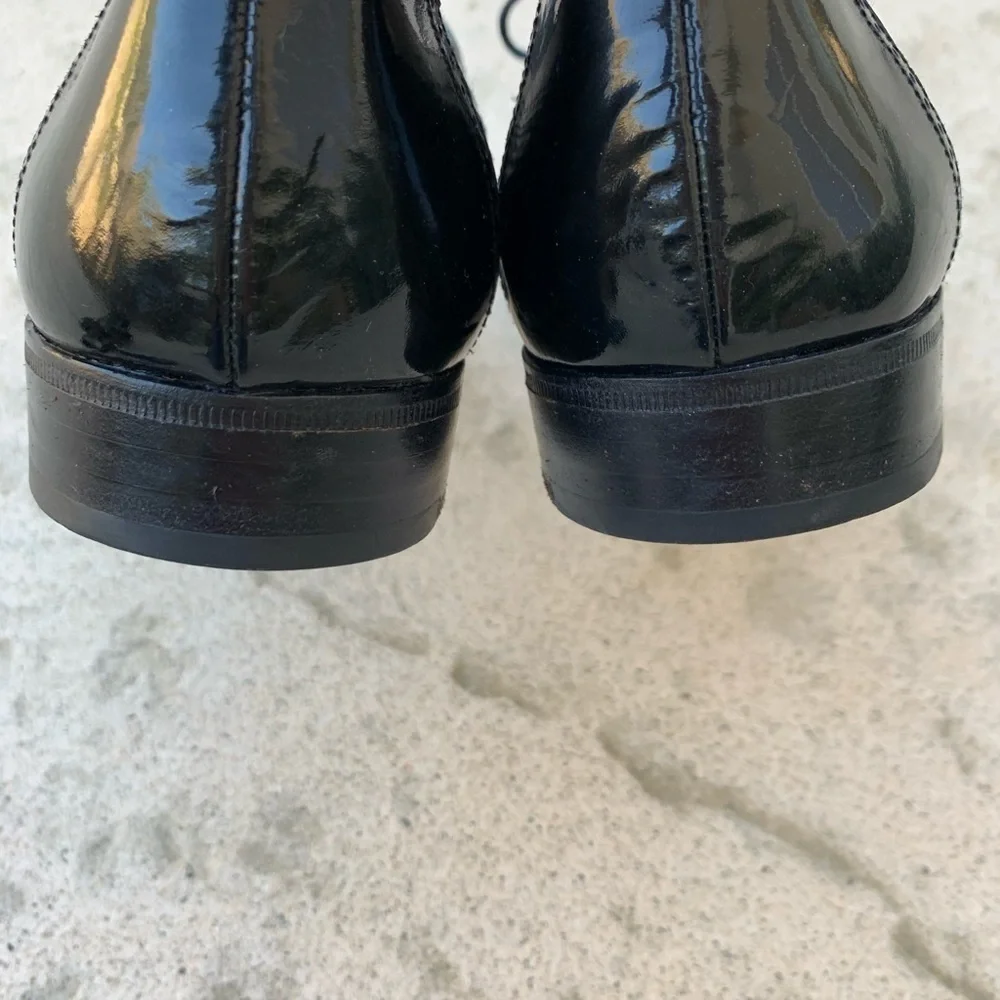 Moreschi Black Patent Oxford Shoe Mens Size 37/7